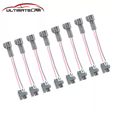 $12.96 • Buy 8X LQ4 LQ9 4.8 5.3 6.0 Delphi Injector To LS2 LS3 LS7 EV6 Wire Harness Adapters