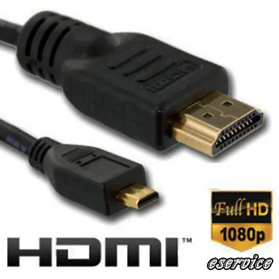 Panasonic Lumix DMC-FZ82 Camera Micro HDMI To HDMI Cable For Connect To TV • £4.49