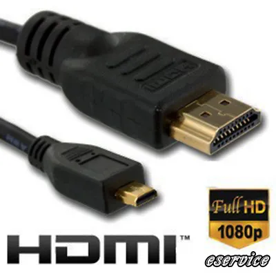 Panasonic Lumix DMC-G7 Camera Micro HDMI To HDMI Cable For Connect To TV • £4.49