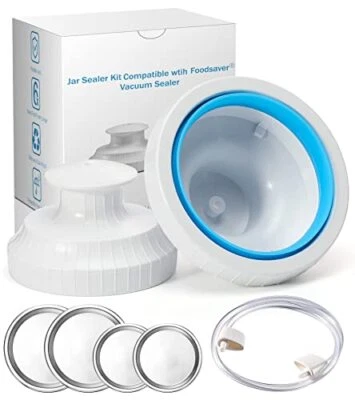 $9.98 • Buy Mason Jar Vacuum Sealer Kit For Foodsaver, Jar Sealer Attachment, Food Storage
