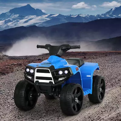 Rigo Kids Ride On ATV Quad Motorbike Car 4 Wheeler Electric Toys Battery Blue • $80.95