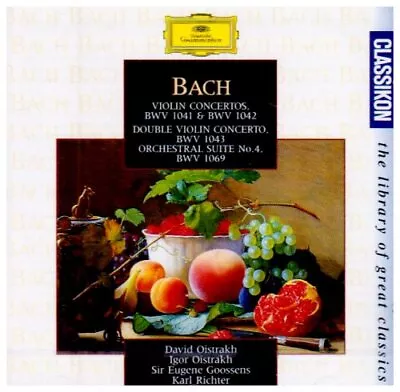 J.S. Bach: Violin Concertos No.1 BWV 1041; No.2 BWV 1042; No.3 BWV... -  CD HWVG • £3.49