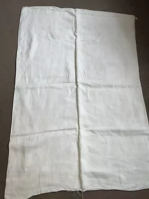 Vintage French Handwoven Linen Laundry Sack Bag Antique Good Condition • £20