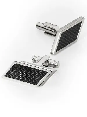 Genuine Mercedes-Benz AMG Carbon Fibre Inlay Cufflinks B66953851 • $124.39