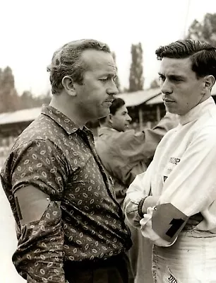 £3 • Buy Jim Clark & Colin Chapman - Lotus 10x8 Photo (1)