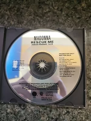 $24.99 • Buy MADONNA RESCUE ME PROMO CD US 1991 1-track Rare C495