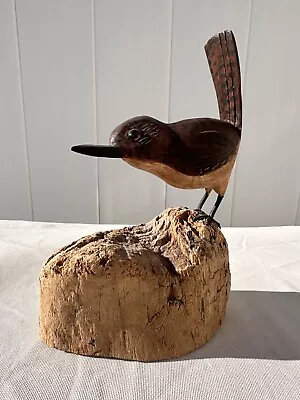 Vintage Carved Bird Signed And Dated S. Monroe • $30