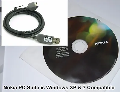 $4.36 • Buy Genuine Nokia CA-53 USB Data Sync Cable & Software CD Rom For Nokia Phones