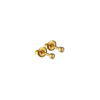 Caflon Mini Gold Stud Ball Earrings Womens Mens Unisex • £3.75