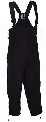 NEW U.S. MILITARY POLARTEC BLACK FLEECE COLD WEATHER OVERALLS Short Regular • $18