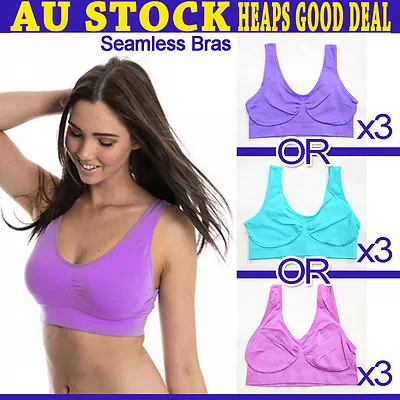 3x Shape Bra Of One Color Shape Wear Seamless Summer Color Choices Ahh  AD • $21.66