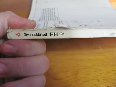 Mitsubishi FH '91 Owner's Manual ME998584A  • $13.99