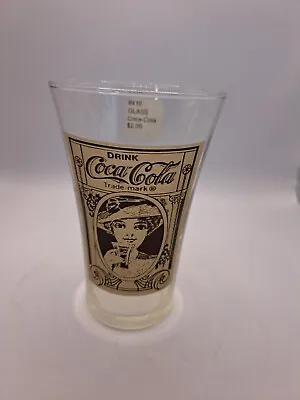 Vintage Coca Cola The Archives Re-Creation Flair 16 Oz Drinking Glass Victorian • $15