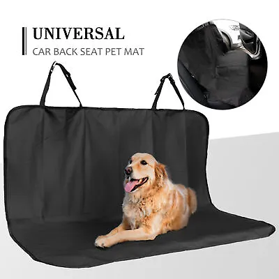 £9.99 • Buy Car Rear Back Seat Cover Waterproof Pet Dog Hammock Protector Mat 2x Safety Belt