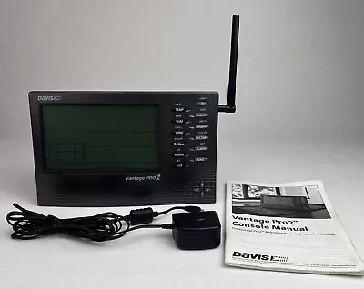 Davis Vantage Pro2 Wireless Console Receiver Gray 6312 6152 W/ Manual & Power Co • $179