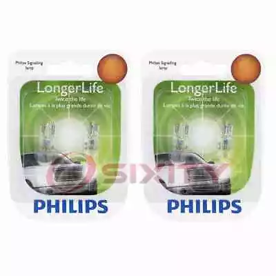 2 Pc Philips License Plate Light Bulbs For Ford Aerostar Bronco Bronco II C Ry • $10.46