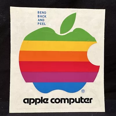 Think Different Original Vintage APPLE MACINTOSH Computer Rainbow Logo Sticker • $9.13