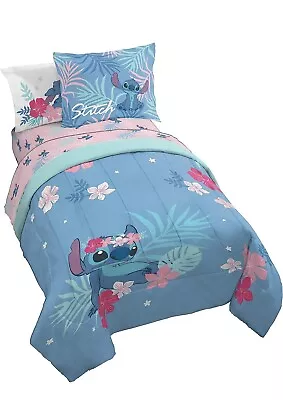 Jay Franco Disney Lilo & Stitch Paradise Dream 7 Piece Queen Bed Set - Includ... • $90