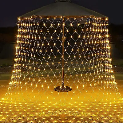 LED Net Mesh Fairy String Light Curtain Waterproof Outdoor Home Party Xmas Decor • $128