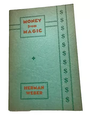 1936 Antique Money From Magic  Magic Tricks Book • $12