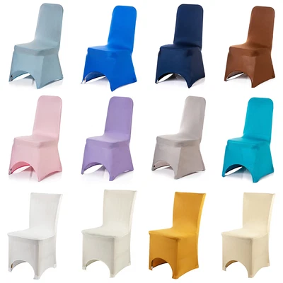 £2.59 • Buy Dining Room Chair Covers Slip SEAT Cover Stretch Removable Wedding Party