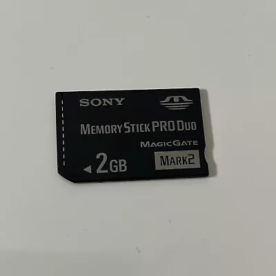 Genuine Sony 2GB Sony PSP Memory Stick Pro Duo Mark 2 Memory Card Cybershot • $21