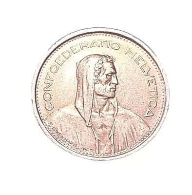 SWITZERLAND ~ 5 Francs Coin ~ 1970  Uncirculated Or Very Lightly Circulated... • $6