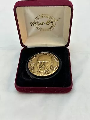 Michael Jordan Retirement January 13 1999 Upper Deck Highland Mint Bronze Coin • $40