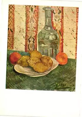Still Life Bottle With Lemons Vincent Van Gogh Postcard • $1.49