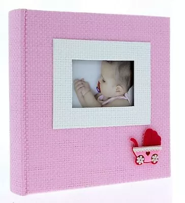 Pink Slip In Photo Album 200 6  X 4  Photos Baby Girl Keepsake Birthday Gift • £14.15