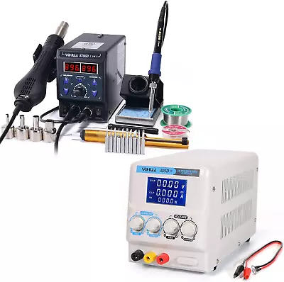 8786D-I Soldering & Rework Station Bundle With  305D-IV Regulated DC Lab Power S • $200.99