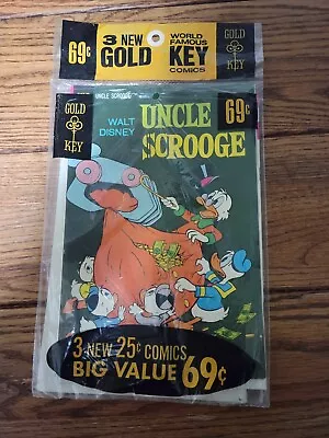 Gold Key 3 Pack 1974 Mickey Mouse #152 Uncle Scrooge #115 Woody #139 VF/NM • £23.75