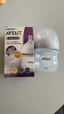 Philips Avent Natural Baby Bottle 125ml 0mths+ • $15