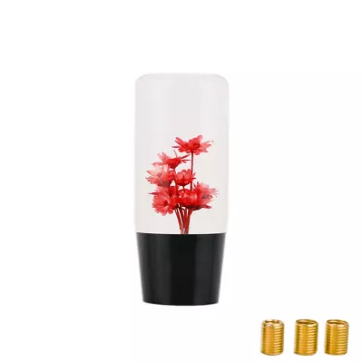 JDM VIP 10CM Red Real Flowers Manual Car Gear Shift Knob Shifter Lever Head • $18