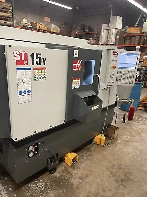 Used 2019 Haas ST15Y CNC Turning Center W Y Axis Live Tooling & Sub-Spindle Prob • $119900