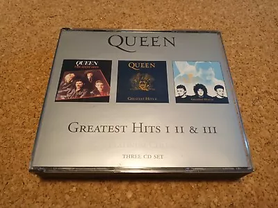Queen - Greatest Hits I II & III: The Platinum Collection (3CD Fat Box 2001) • £9.99