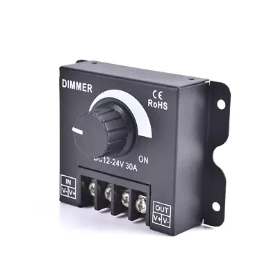 DC 12V 24V LED Dimmer Switch 30A 360W Voltage Regulator Adjustable Dimmers{ SN❤ • £5.72