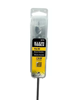 Klein Tools 53718 Screw Point Flex Bit Drill Auger 9/16  X 54  (14mm X 1372mm) • $20