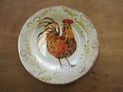 HD Designs SAN RAPHAEL ROOSTER Dinner Plate 10 7/8  1 Ea • $14.40