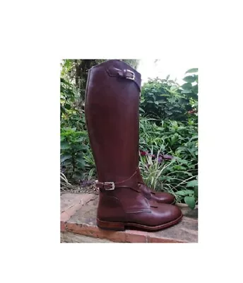 Handmade English Dressage Custom Boots Tall Boots For Riding Handmade Genuine • $449.99