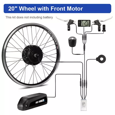 36V250W 20  Electric Bike Conversion Kit Front Hub Motor Retrofit Kit Black • £201