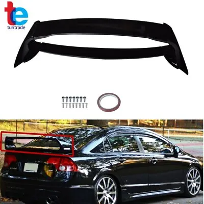 Trunk Spoiler Wing For 2006-2011 Honda Civic Sedan Mugen Style Glossy Black ABS • $60.51