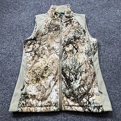 Cabela's OutfitHER Camo Vest Womens Size Medium Zonz Western Full Zip Lined • $29.97