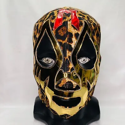 Mil Mascaras Semi Professional Luchador Wrestling Mask Leopard Print Fabrics • $42