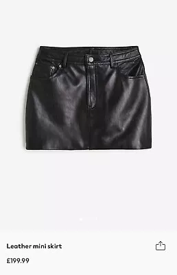 H&M Real Leather Skirt New Size 10 RRP £200 • £150