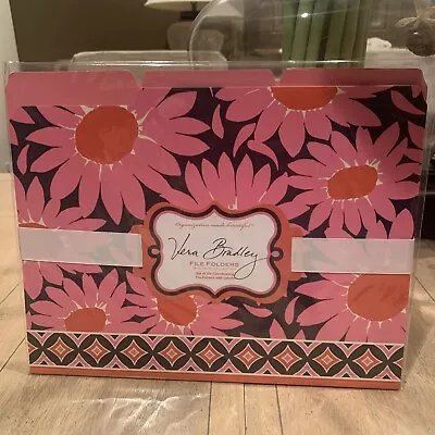 Vera Bradley Loves Me - 6 File Folders W/ Labels. NEW SEALED • $20