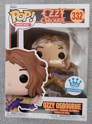 Funko Pop EXCLUSIVE #332 OZZY OSBOURNE  PURPLE FRINGE OUTFIT   +Protector • $75