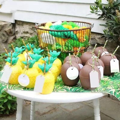 Coconut Cups Summer Beach Birtay Hawaiian Tropical Party Decoration8657 • £30.80