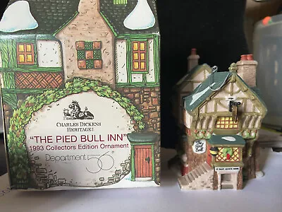 Dept 56 Charles Dickens Heritage Village  Pied Bull Inn   Ornament NEW In BOX • $14.99