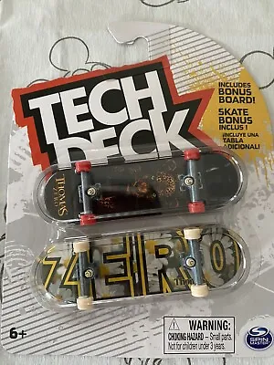 Tech Deck ZERO Skateboards Jamie Thomas Bonus Board Sunflower Leopard NIB 2 Pack • $10